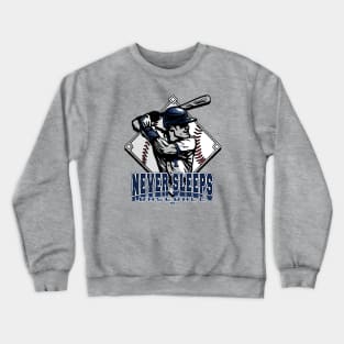 Never Sleeps Forever Baseball Diamond Crewneck Sweatshirt